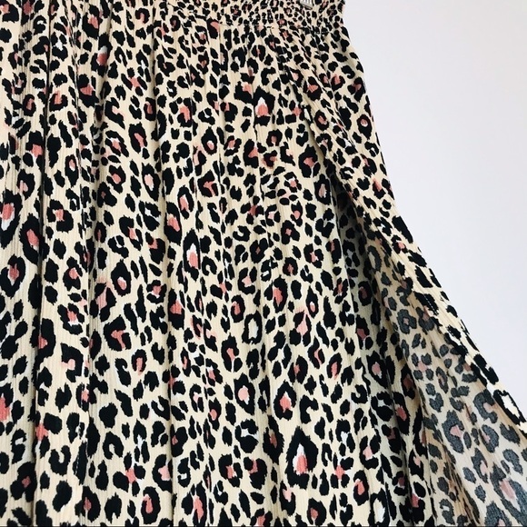 Joe B by Joe Benbasset Leopard Cheetah Midi Animal Print Smock Faux Wrap Skirt - Picture 9 of 12